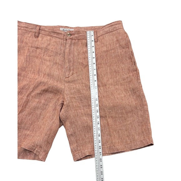 Madda Fella Shorts Key West Truman Linen Customs House‎ Brick Size 40 Resortwear - Picture 5 of 13